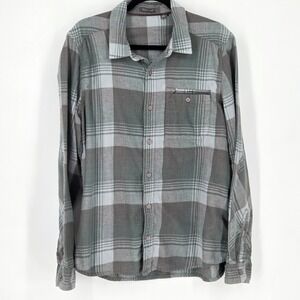 Toad&Co Mens Medium Singlejack Long Sleeve Plaid Button Up Shirt Recycled Cotton